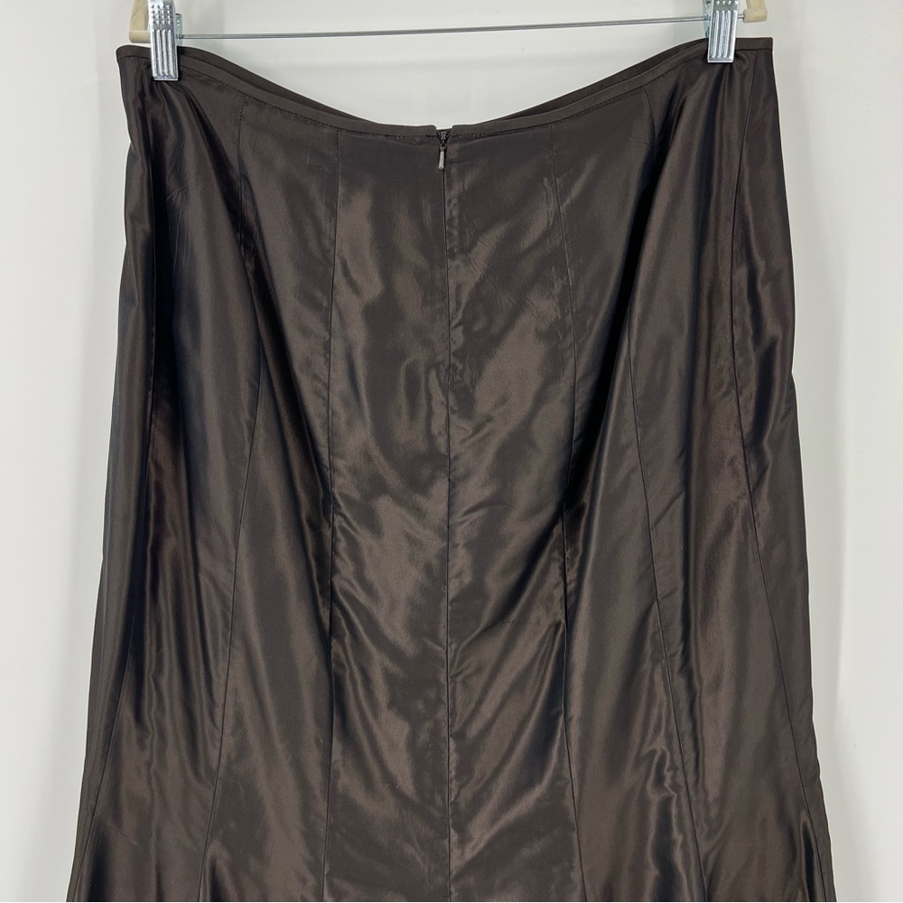 Carmen Marc Valvo 2 Piece MOTB Elegant Evening Wedding Attire Brown 16 - Picture 12 of 14